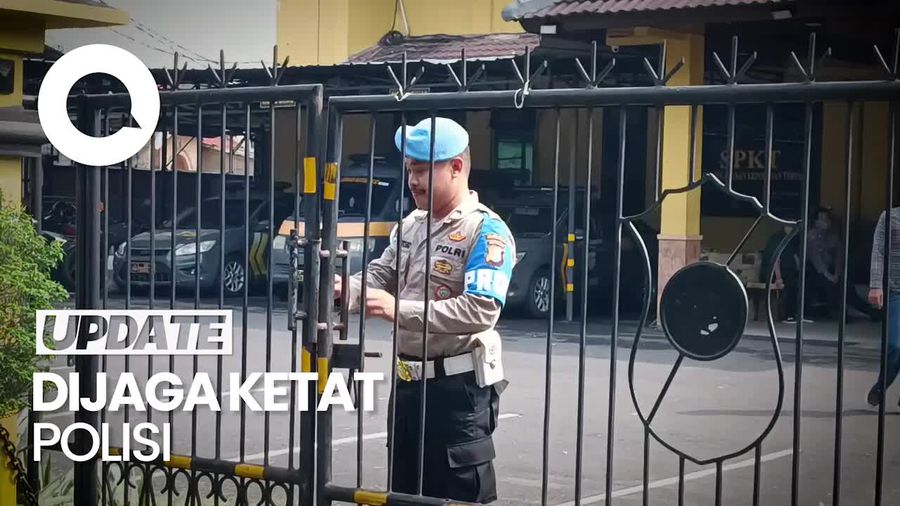 Penampakan Polsek Cipayung Usai Diserang Pria Bergolok