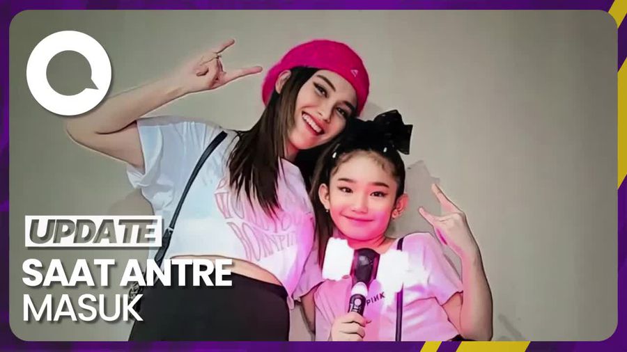 Ayu Ting Ting Rela Ngemper Temani Bilqis Nonton BLACKPINK