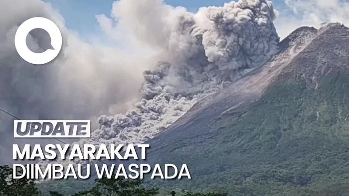 Detik-detik Gunung Merapi Erupsi!