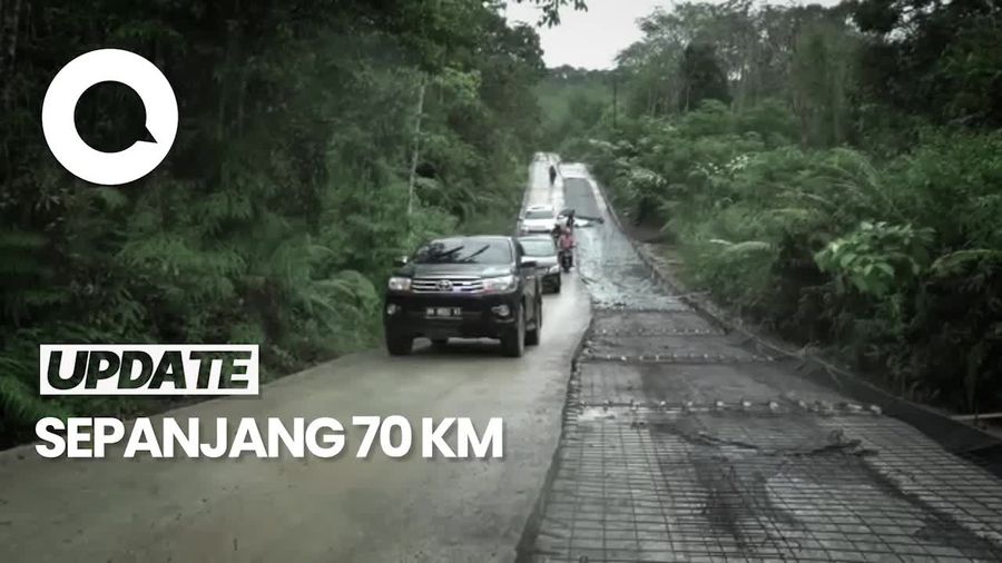 Melihat Pembangunan Jalan di Daerah Terisolir di Jambi