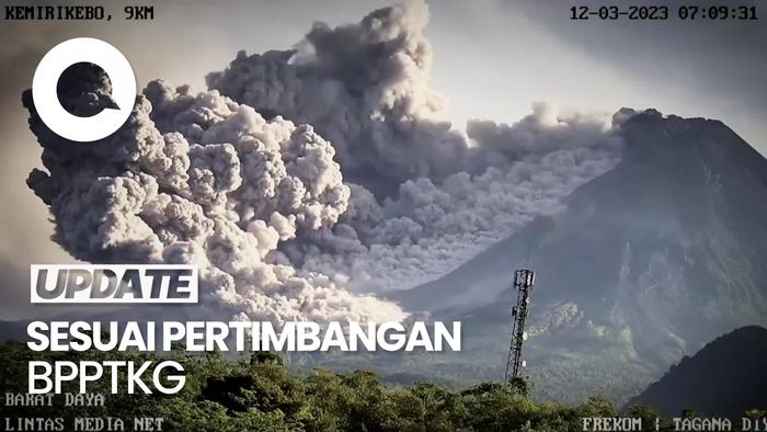 Aktivitas Erupsi Meningkat, Status Gunung Merapi Tetap Siaga