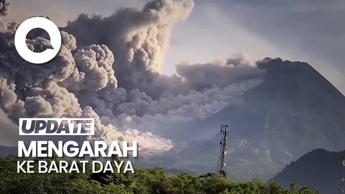 Merapi Semburkan Awan Panas Guguran Sejauh 2,5 Km Pagi Ini