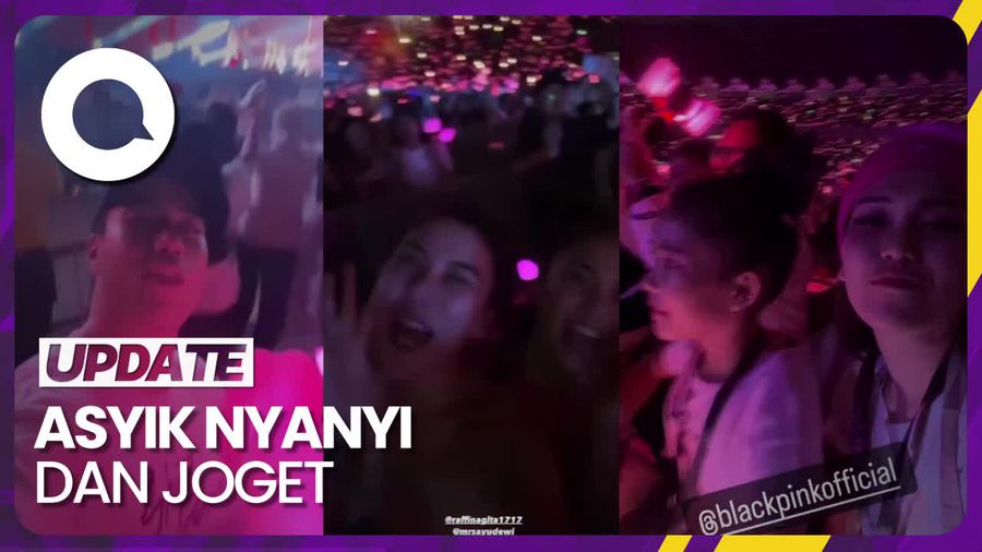 Keseruan Nagita Slavina hingga Ayu Ting Ting Nonton Konser BLACKPINK