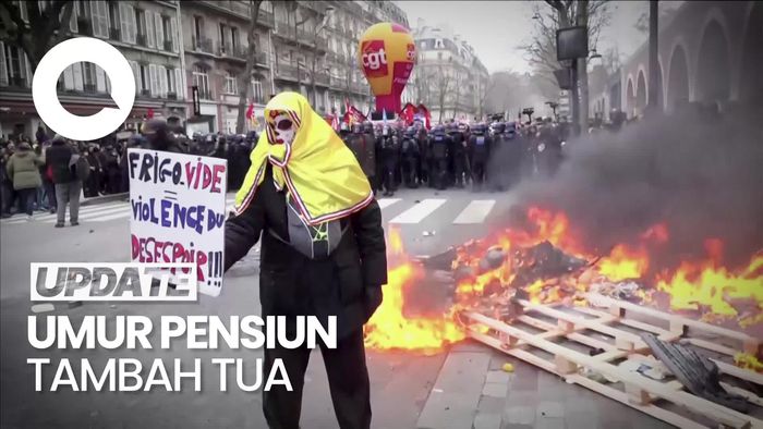 Prancis Membara, Warga Demo Macron soal Aturan Umur Pensiun