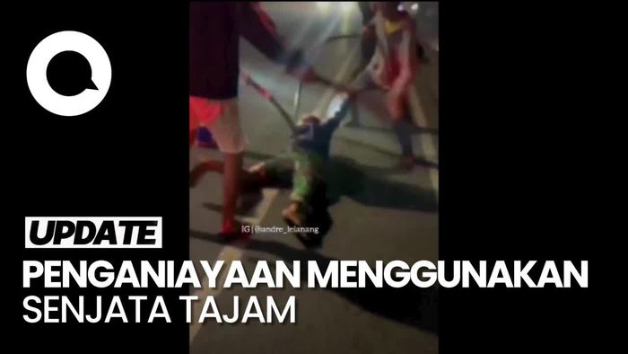 Geng Motor di Lampung  Aniaya Pria Beratribut TNI 