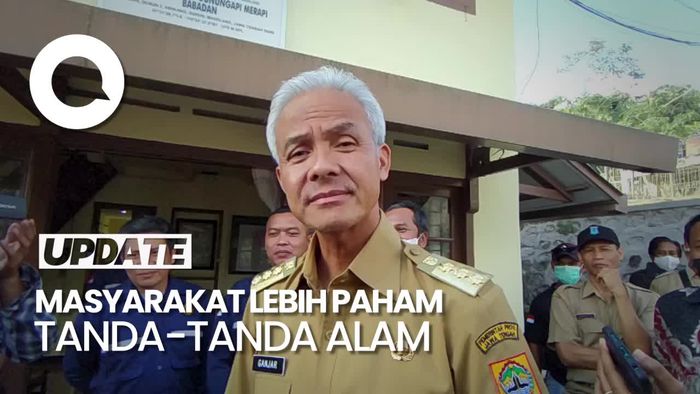 Pesan Ganjar ke Warga Terdampak Erupsi Merapi: Tetap Siaga