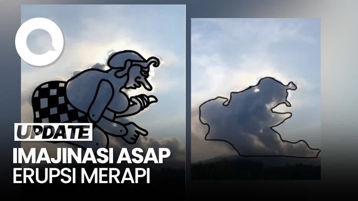 Wujud Awan Panas Merapi yang Disebut Mirip Petruk hingga Sirkuit Mandalika