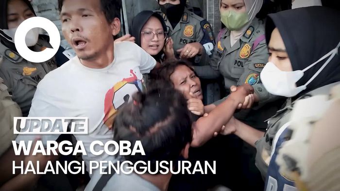 Penertiban Rumah Warga Depan Kampus Unimed Ricuh