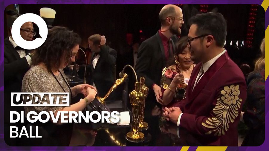Pemenang Oscar 2023 Ukir Namanya di Patung Penghargaan