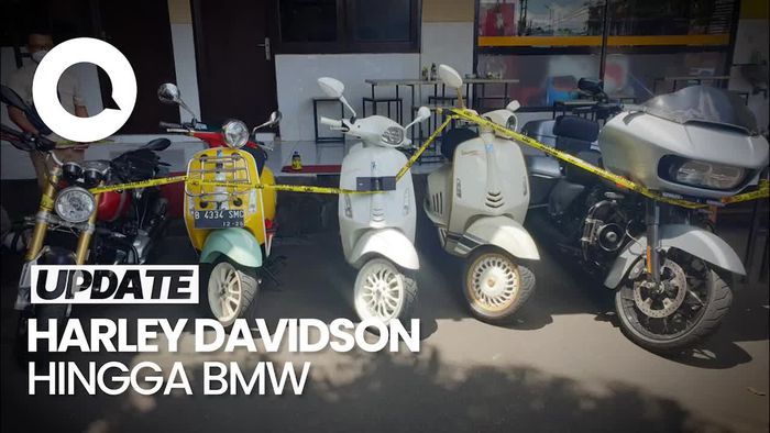 Motor-motor Limited Edition Milik Wahyu Kenzo Disita Polisi