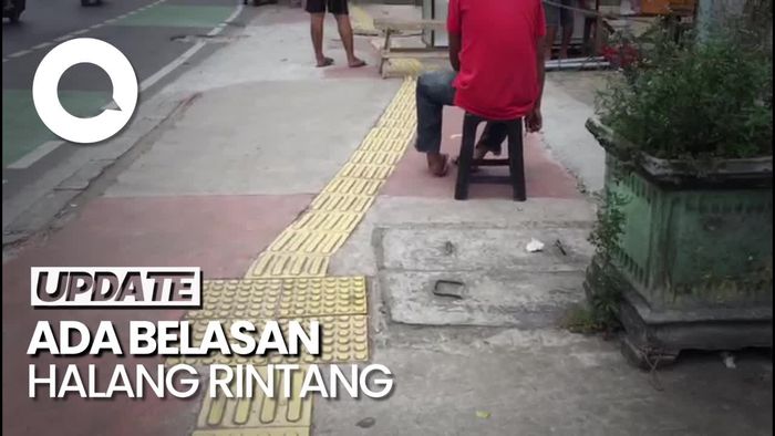 #SaveSiJalurKuning: 13 Rintangan Tunanetra di Trotoar Jalan Dewi Sartika