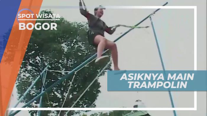 Melompat Tinggi Bermain Wahana Trampolin di Kota Bogor
