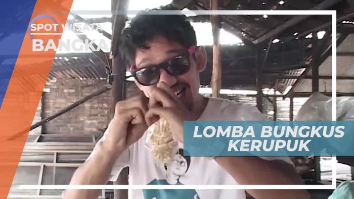 Adu Cepat Lomba Bungkus Kerupuk Kembang, Bangka