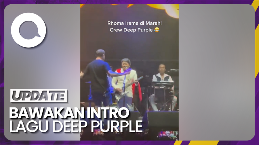 Momen Rhoma Irama Disetop saat Nyanyi oleh Kru Deep Purple