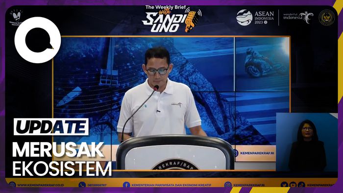 Sandiaga Sayangkan Event Motor Trail di Ranca Upas Merusak Edelweiss