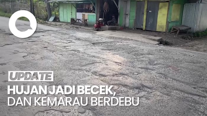Jalan Majalaya-Cicalengka Rusak, Menyerupai Sirkuit offroad