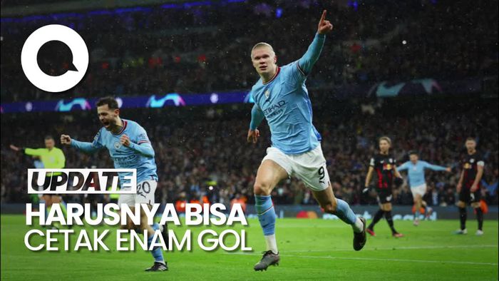 Saat Guardiola Gagalkan Haaland Bikin Rekor di Liga Champions