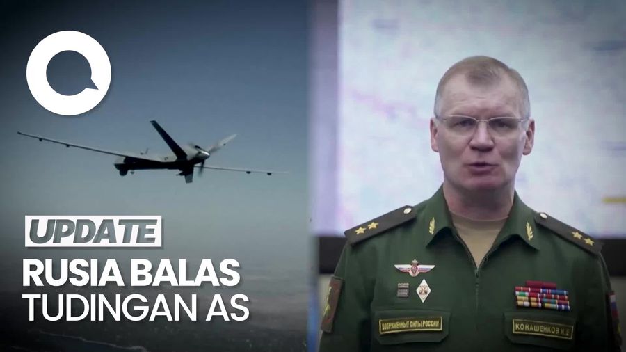 Rusia Bantah Serang Drone AS Sebelum Jatuh di Laut Hitam