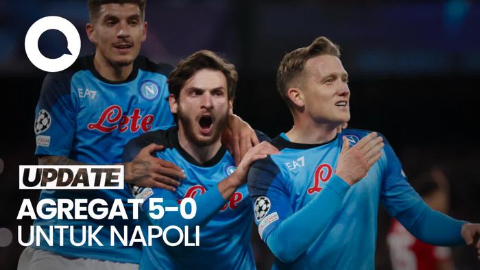 Osimhen 2 Gol, Napoli ke Perempatfinal Usai Tekuk Frankfurt 3-0