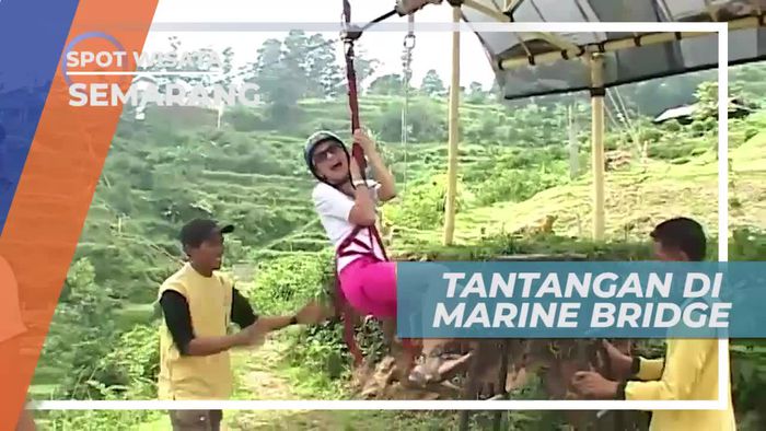 Mencoba Bermain Wahana Marine Bridge di Kota Semarang