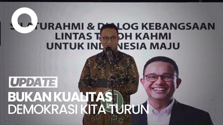 Anies: Kini Orang Tak Commit Demokrasi Lebih Berani Ungkap Pikirannya