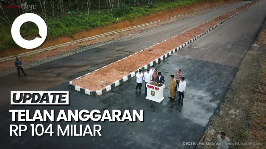 Jokowi Resmikan Jalan Nan Sarunai di Tabalong: Memberi Dorongan Ekonomi