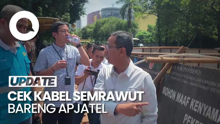 Heru Cek Kabel Semrawut di DKI: Kalau Nggak Diberesin, Kita Tak Beri Izin
