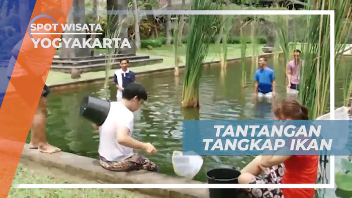 Seru-seruan Habiskan Waktu Menangkap Ikan di Kolam Ikan Hotel, Yogyakarta