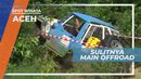 Sulitnya Taklukkan Rintangan Offroad di Kuta Malaka, Aceh