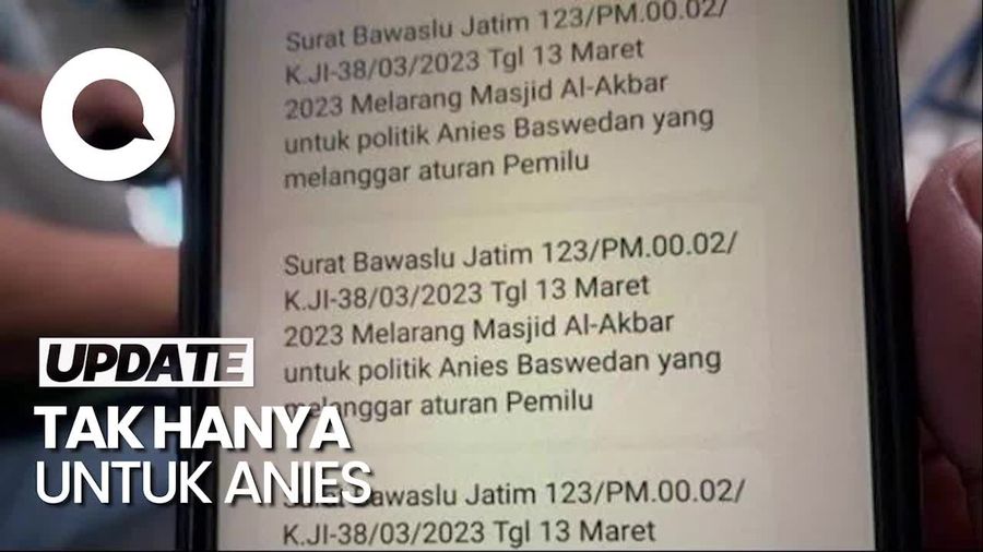 Bawaslu Soal SMS Kunjungan Anies di Masjid Al Akbar: Upaya Pencegahan