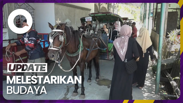 Wisata Religi ala Warga Polman Jelang Ramadan: Naik Dokar ke Makam Ulama
