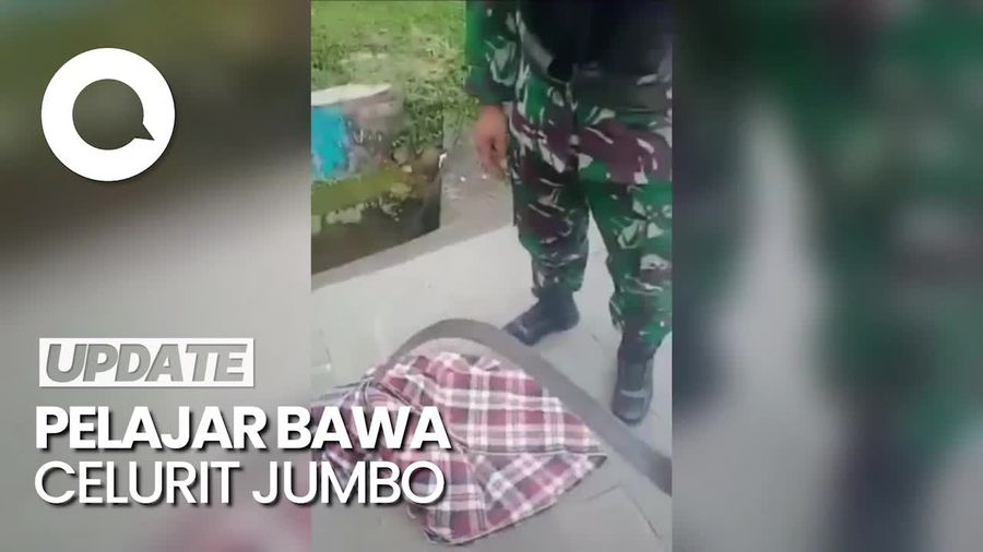 Anggota TNI Tangkap 3 Pelajar SMP Bawa Celurit Jumbo di Jaktim