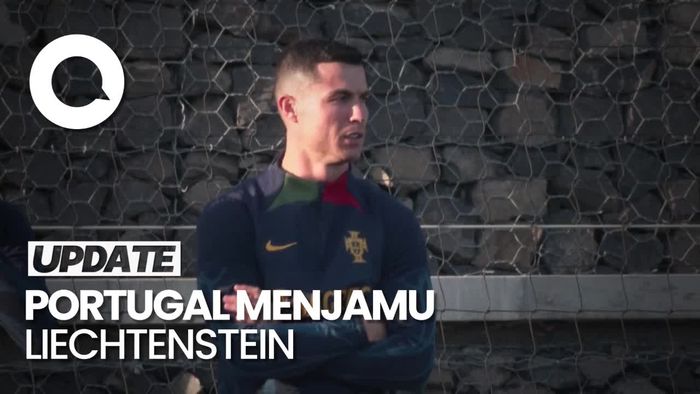Ronaldo Latihan Bareng Portugal untuk Kualifikasi Euro 2024