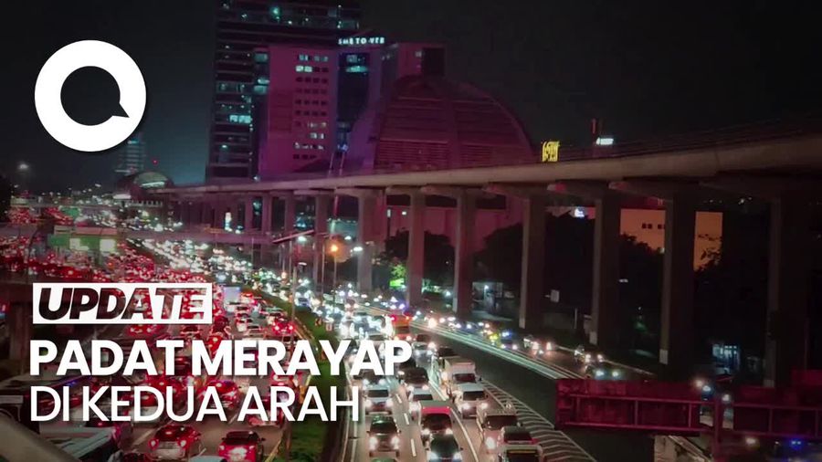 Malam Ini, Lalin Tol Dalam Kota Jakarta Padat Jelang Libur Nyepi