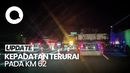 Ada Perbaikan Jalan, Lalin KM 57 Tol Jakarta-Cikampek Padat