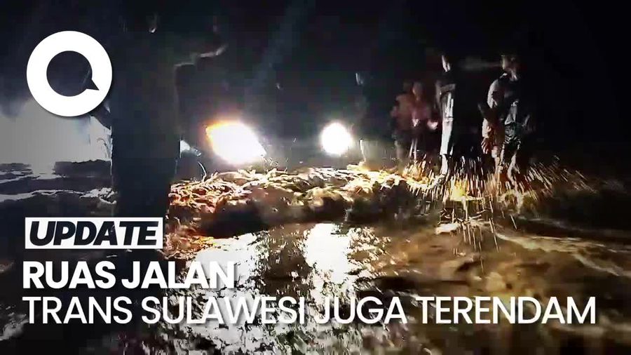Banjir Terjang 5 Kecamatan di Polman, Seorang Santri Hilang