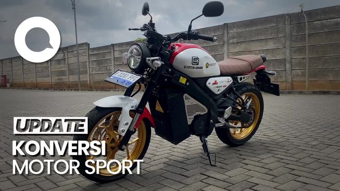 Tetap Gagah! Wujud Yamaha XSR 155 yang Disetrum Jadi Motor Listrik 