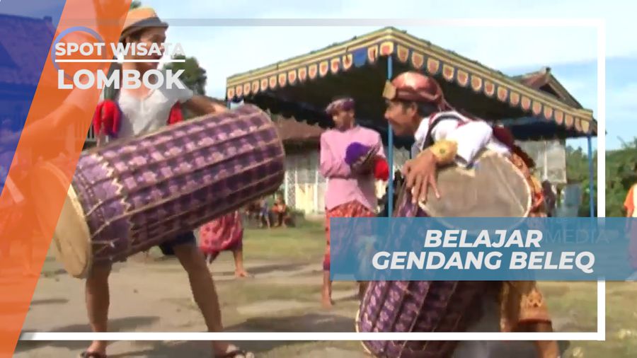 Serunya Belajar Memainkan Gendang Tradisional Khas Lombok