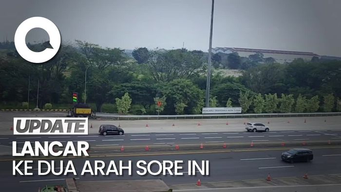 Lalin di GT Cikampek Utama Lancar, 17 Ribuan Kendaraan Tinggalkan Jakarta