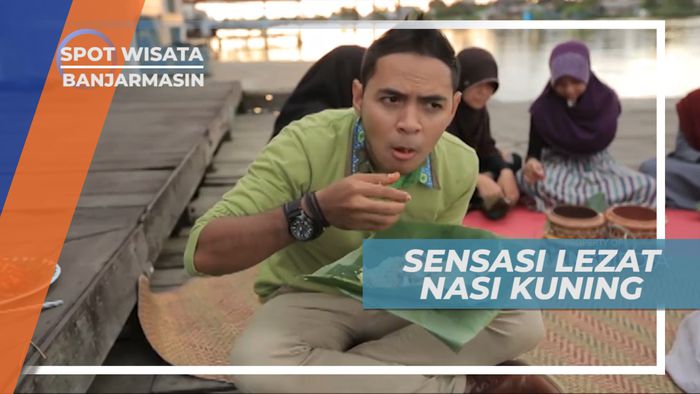 Menyantap Lezatnya Nasi Kuning yang Masih Hangat Khas Banjarmasin