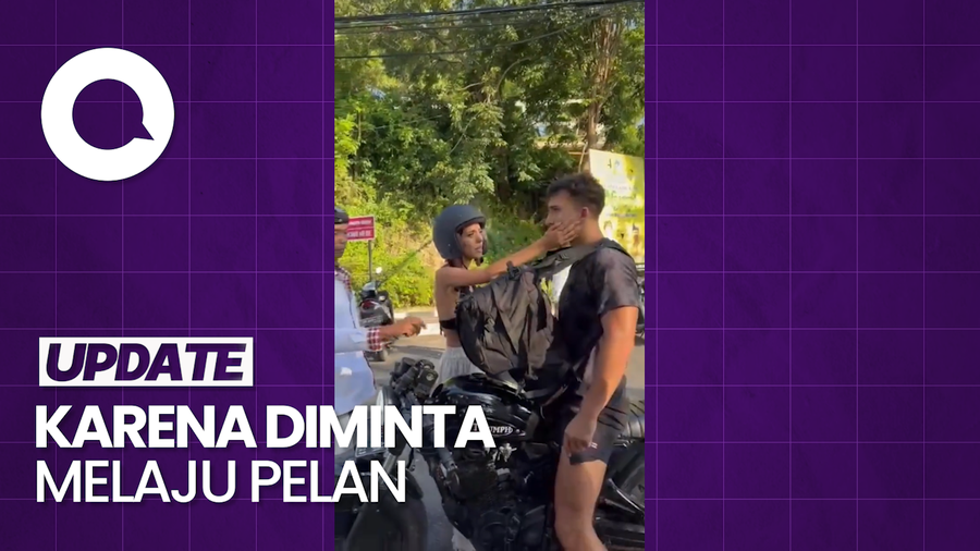 Viral Bule Ngamuk Tantang Duel Pecalang saat Upacara Melasti