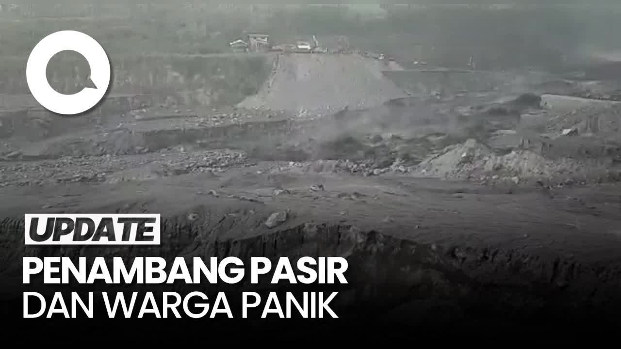 Detik-detik Datangnya Banjir Lahar Dingin Gunung Semeru