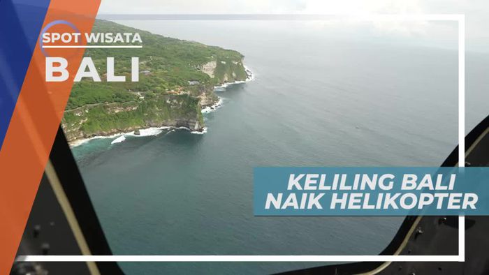 Keindahan Panorama Pulau Bali Dari Helikopter