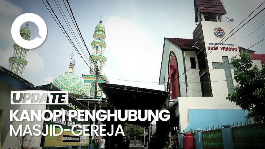 Melihat Kerukunan Beragama di Pati, Masjid-Gereja Berbagi Kanopi