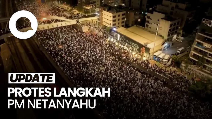 Massa Menyemut di Tel Aviv Buntut Pemecatan Menhan Israel