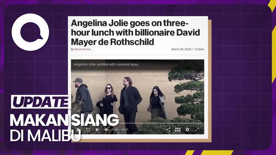 Angelina Jolie Kepergok Bareng Miliarder David Mayer de Rothschild