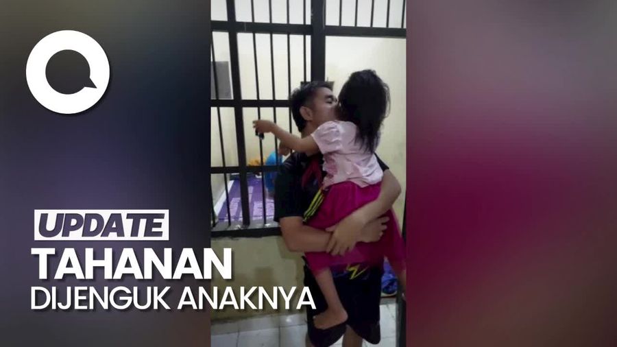 Momen Tahanan di Jambi Bisa Peluk Putrinya Usai Sel Dibuka Polisi