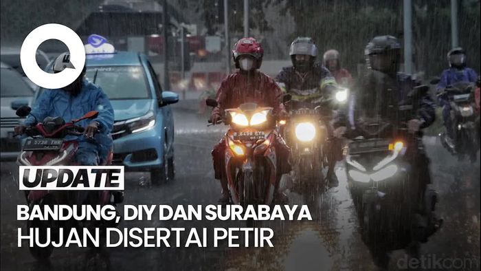 Prediksi Cuaca Senin 27 Maret: Seluruh Pulau Jawa Hujan