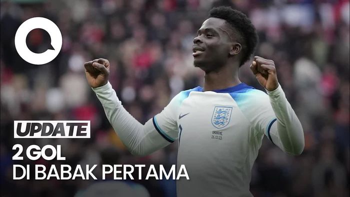 Inggris Tumbangkan Ukraina, Saka Jadi Bintang Utama