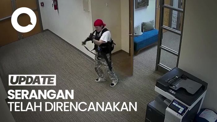 CCTV Pelaku Penembakan SD di AS, Bawa 2 Senapan Serbu